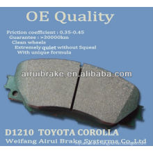 D1210 Corolla ceramic brake pad